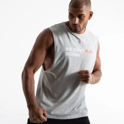 BOXRAW Men Clothing We Don't Play Boxing Muscle Tank - Grey