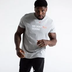 BOXRAW Men Clothing We Don't Play Boxing T-Shirt - Grey 8 BOXRAW Men Clothing We Don't Play Boxing T-Shirt - Grey