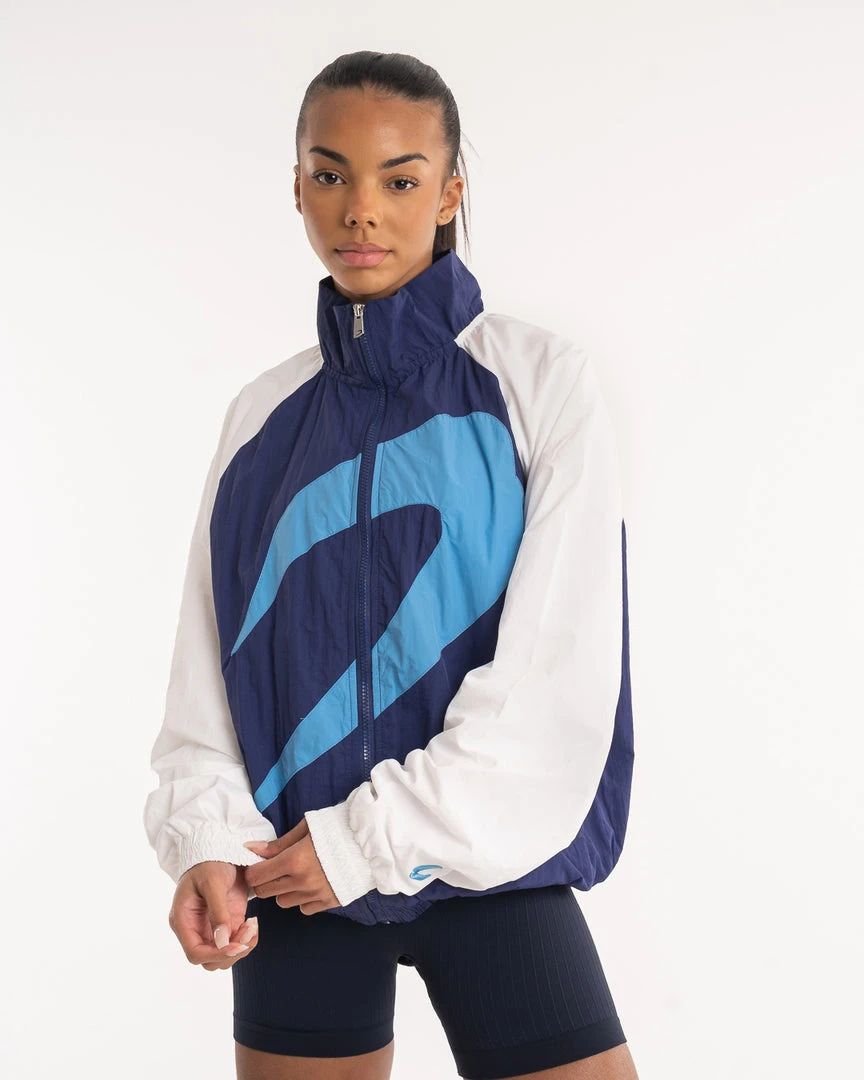 BOXRAW Women Best Sellers Walker Track Jacket - White/Navy 1 BOXRAW Women Best Sellers Walker Track Jacket - White/Navy