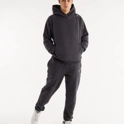 BOXRAW Men Winstone Hoodie - Charcoal