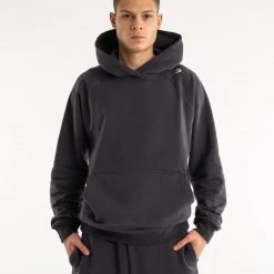 BOXRAW Men Winstone Hoodie - Charcoal