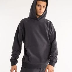 BOXRAW Men Winstone Hoodie - Charcoal