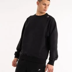 BOXRAW Men New Releases Winstone Sweatshirt - Black 10 BOXRAW Men New Releases Winstone Sweatshirt - Black