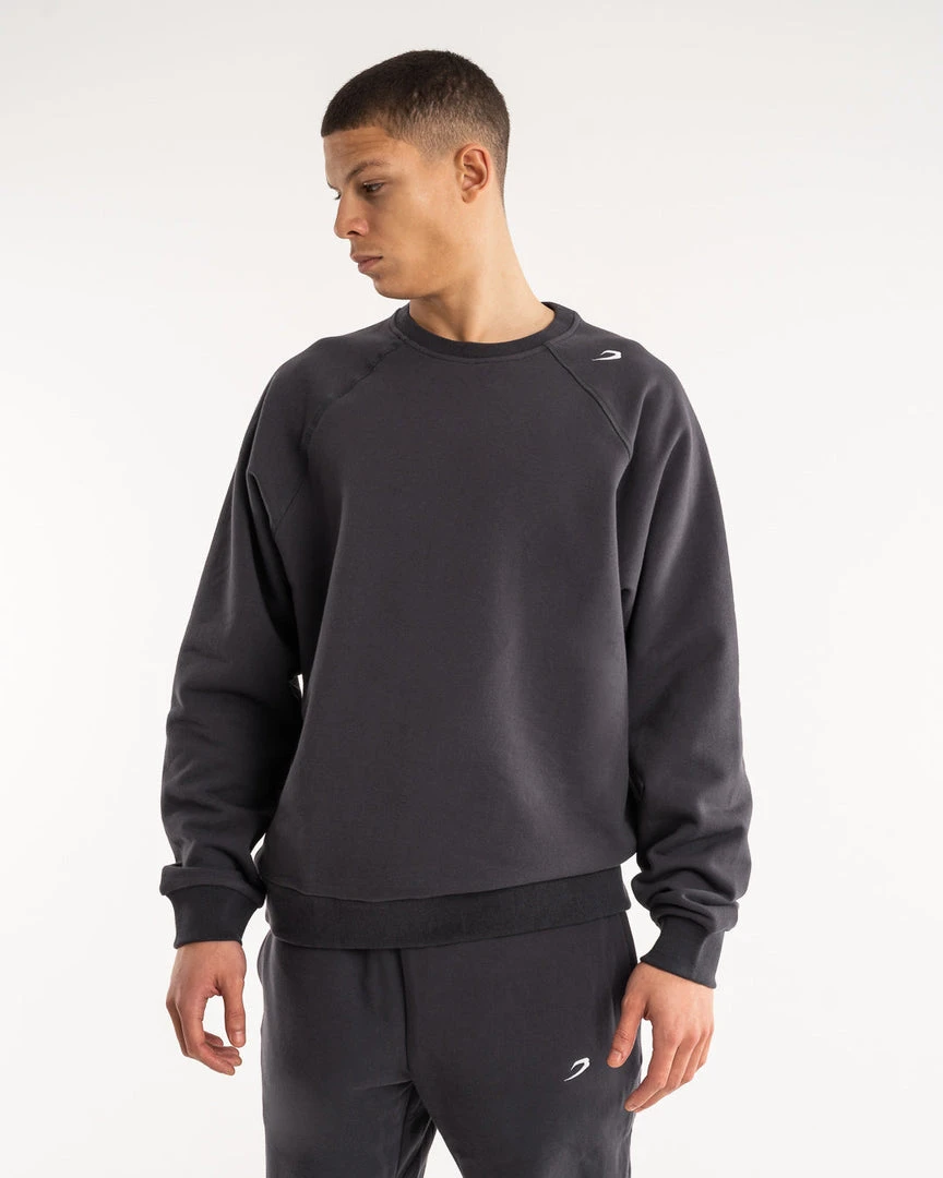 BOXRAW Men Winstone Sweatshirt - Charcoal 3 BOXRAW Men Winstone Sweatshirt - Charcoal