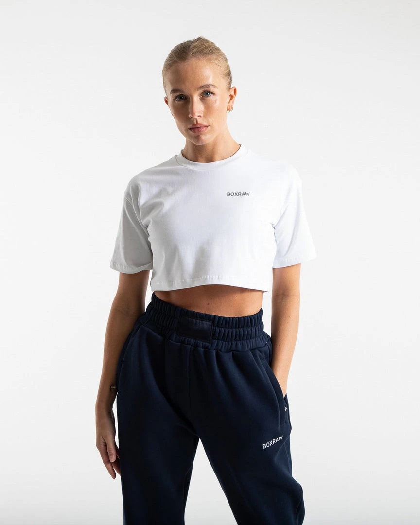 BOXRAW Women Clothing Cropped BOXRAW T-Shirt - White 1 BOXRAW Women Clothing Cropped BOXRAW T-Shirt - White