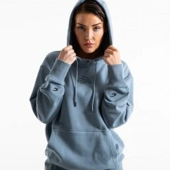 BOXRAW Women Established Unisex Hoodie - Blue