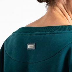 BOXRAW Women Johnson Cropped Sweatshirt - Teal 11 BOXRAW Women Johnson Cropped Sweatshirt - Teal