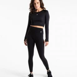 BOXRAW Women Boxing Essentials Crop Top Long Sleeve - Black