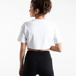 BOXRAW Women Cropped Strike T-Shirt - White