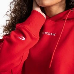 BOXRAW Women Johnson Cropped Hoodie - Red 13 BOXRAW Women Johnson Cropped Hoodie - Red