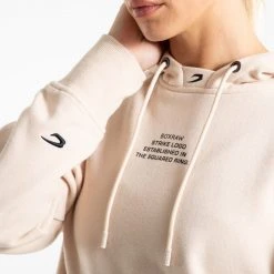 BOXRAW Women Established Unisex Hoodie - Stone Clothing