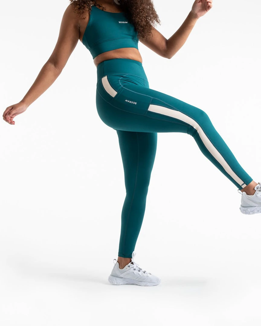 BOXRAW Women Alicia Leggings - Teal 3 BOXRAW Women Alicia Leggings - Teal