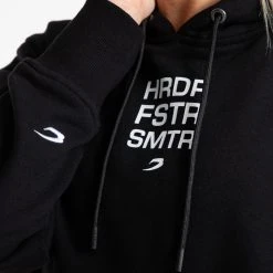 BOXRAW Women HRDR FSTR SMTR Unisex Hoodie - Black