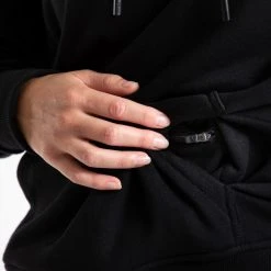 BOXRAW Women HRDR FSTR SMTR Unisex Hoodie - Black