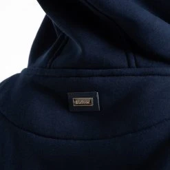 BOXRAW Women Johnson Cropped Hoodie - Navy