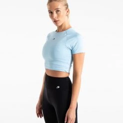 BOXRAW Women Crop Top - Baby Blue