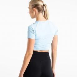 BOXRAW Women Crop Top - Baby Blue