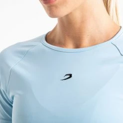 BOXRAW Women Crop Top - Baby Blue