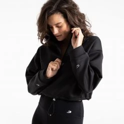 BOXRAW Women Clothing Del Valle 1/2 Zip Neoprene Top - Black