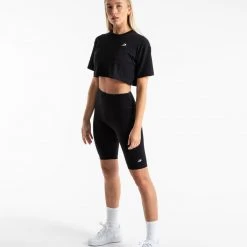 BOXRAW Women Clothing Cropped Strike T-Shirt - Black