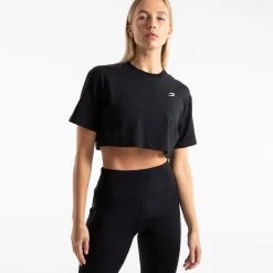 BOXRAW Women Clothing Cropped Strike T-Shirt - Black