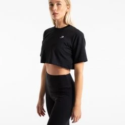 BOXRAW Women Clothing Cropped Strike T-Shirt - Black