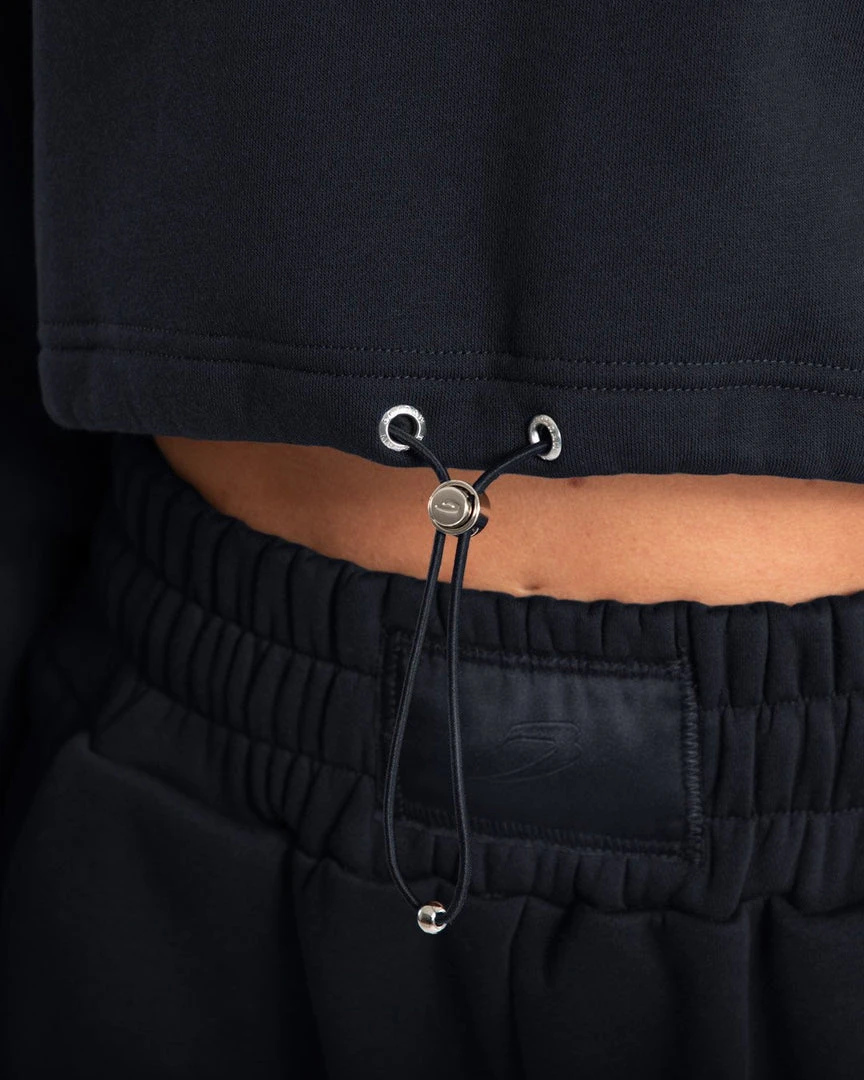 BOXRAW Women Johnson Cropped Hoodie - Black Clothing 6 BOXRAW Women Johnson Cropped Hoodie - Black Clothing