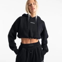 BOXRAW Women Johnson Cropped Hoodie - Black Clothing 10 BOXRAW Women Johnson Cropped Hoodie - Black Clothing