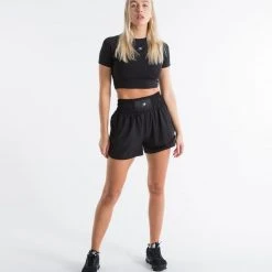 BOXRAW Women Boxing Essentials Kaliesha Shorts - Black