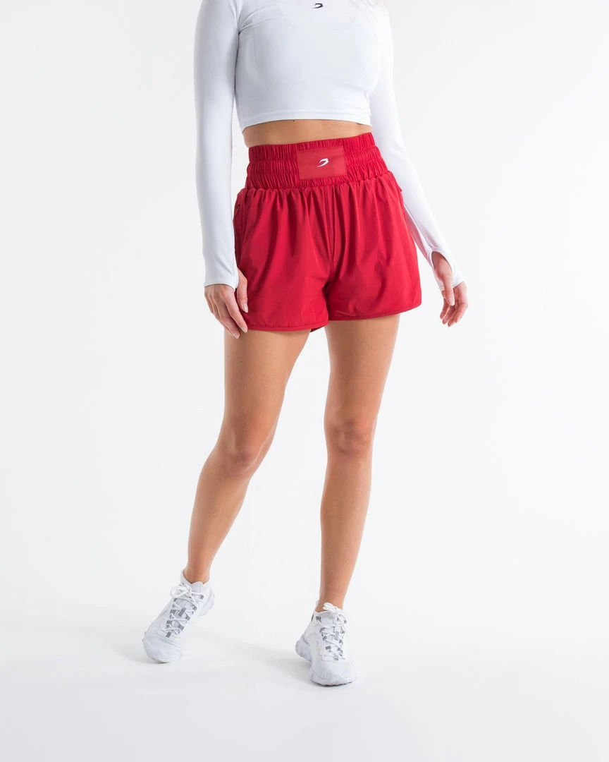 BOXRAW Women Kaliesha Shorts - Red 1 BOXRAW Women Kaliesha Shorts - Red
