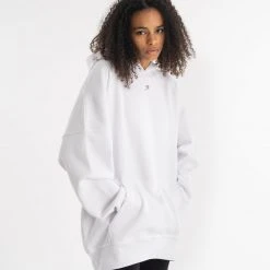 BOXRAW Women Oversized Strike Hoodie - White