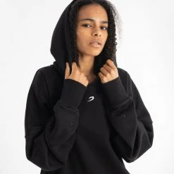 BOXRAW Women Oversized Strike Hoodie - Black