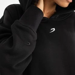 BOXRAW Women Oversized Strike Hoodie - Black