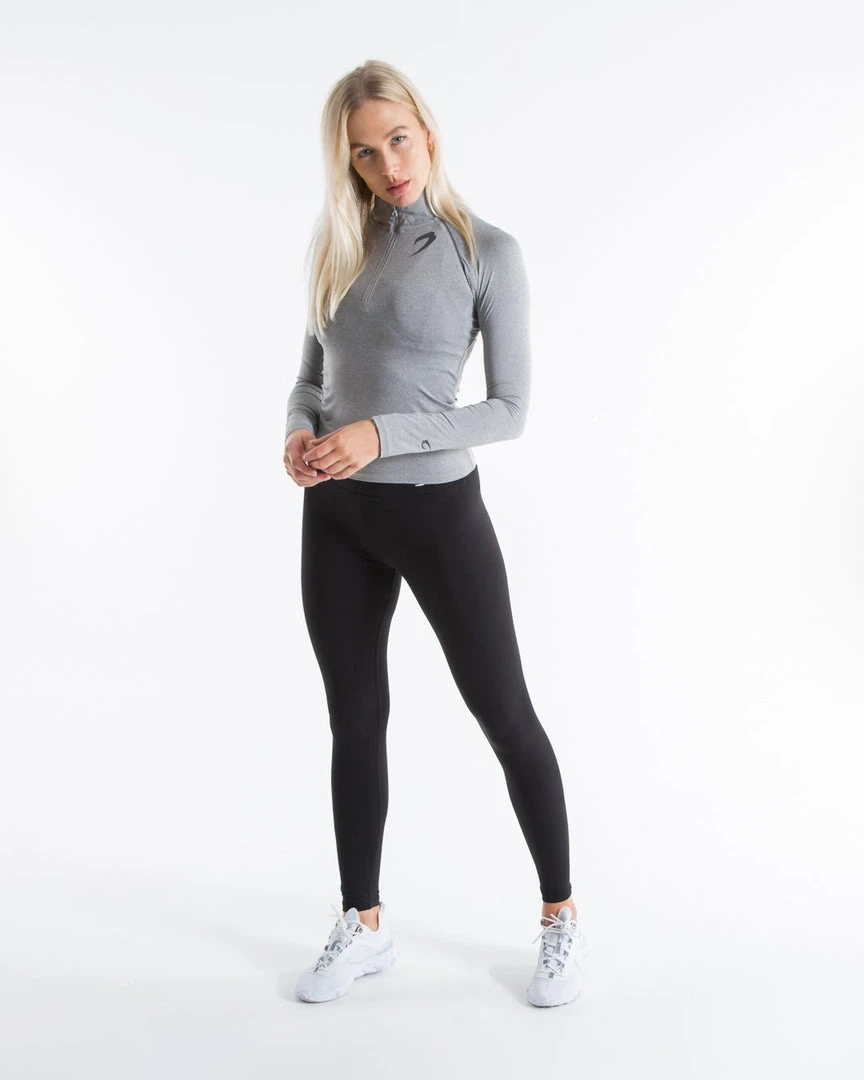 BOXRAW Women Clothing Perez 1/4 Zip Top - Grey 2 BOXRAW Women Clothing Perez 1/4 Zip Top - Grey