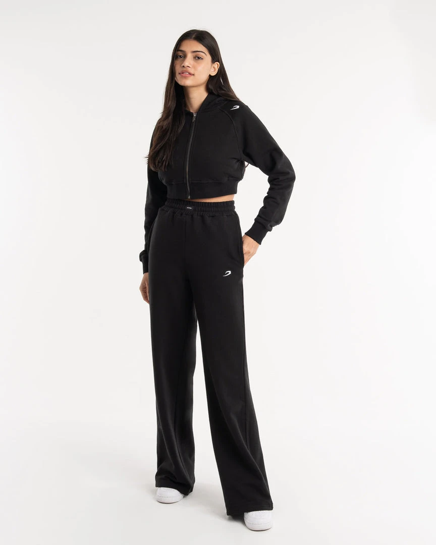 BOXRAW Women Winstone Wide Leg Bottoms - Black New Releases 8 BOXRAW Women Winstone Wide Leg Bottoms - Black New Releases