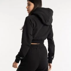 BOXRAW Women New Releases Winstone Cropped Zip Hoodie - Black