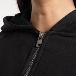 BOXRAW Women New Releases Winstone Cropped Zip Hoodie - Black