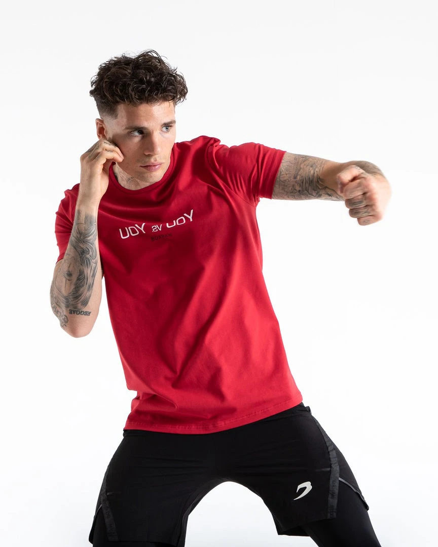 BOXRAW Men You Vs. You T-Shirt - Red 4 BOXRAW Men You Vs. You T-Shirt - Red