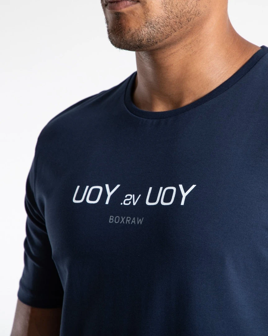 BOXRAW Men Clothing You Vs. You T-Shirt - Navy 6 BOXRAW Men Clothing You Vs. You T-Shirt - Navy