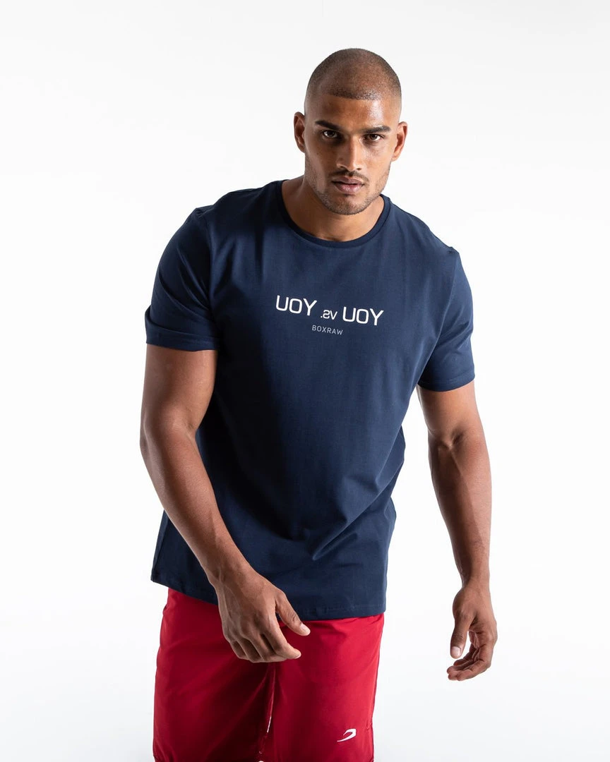 BOXRAW Men Clothing You Vs. You T-Shirt - Navy 4 BOXRAW Men Clothing You Vs. You T-Shirt - Navy