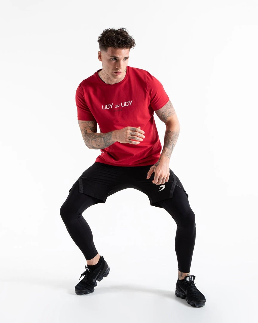 BOXRAW Men You Vs. You T-Shirt - Red 2 BOXRAW Men You Vs. You T-Shirt - Red