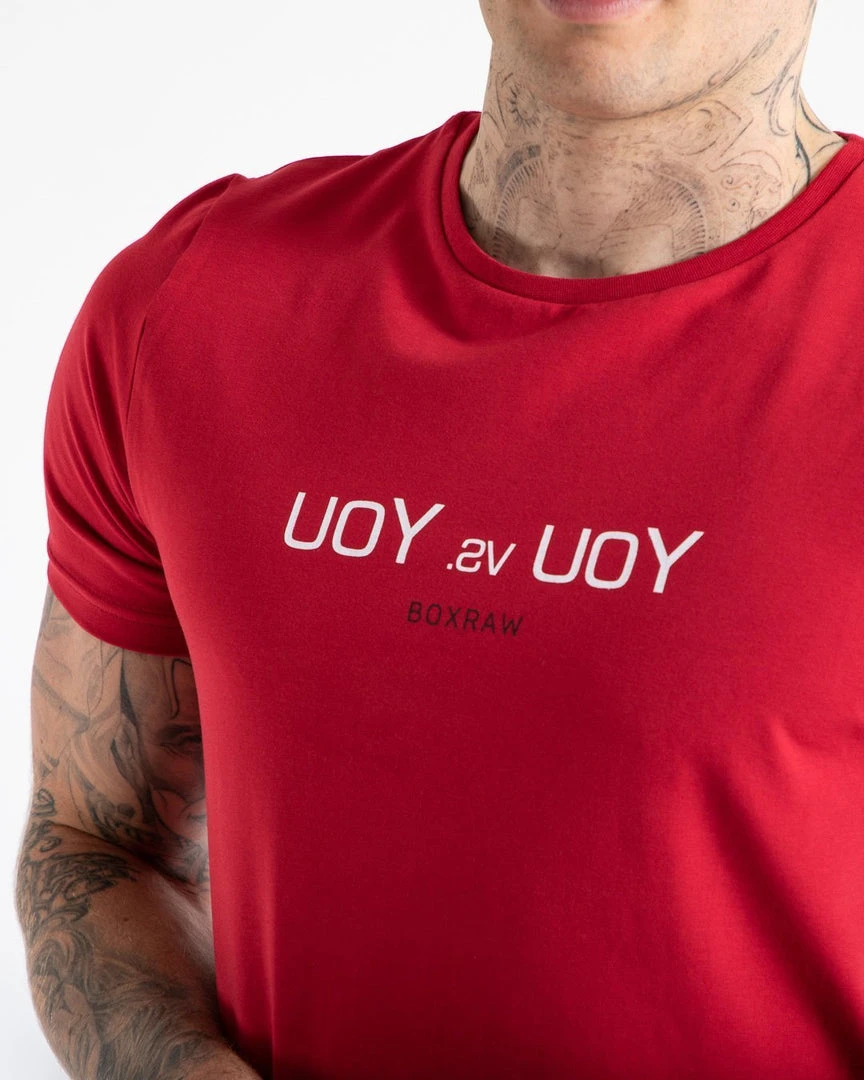 BOXRAW Men You Vs. You T-Shirt - Red 6 BOXRAW Men You Vs. You T-Shirt - Red