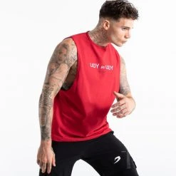BOXRAW Men You Vs. You Muscle Tank - Red Clothing