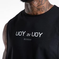 BOXRAW Men Clothing You Vs. You Muscle Tank - Black