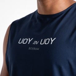 BOXRAW Men You Vs. You Muscle Tank - Navy