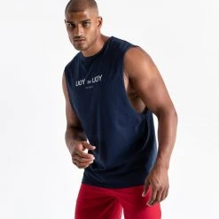 BOXRAW Men You Vs. You Muscle Tank - Navy