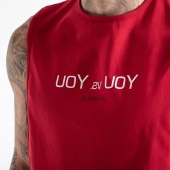 BOXRAW Men You Vs. You Muscle Tank - Red Clothing