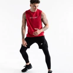 BOXRAW Men You Vs. You Muscle Tank - Red Clothing