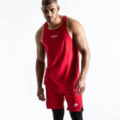 BOXRAW Men Clothing SMRT-TEC Stringer Tank - Red