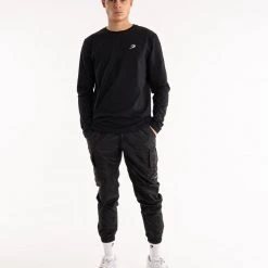 BOXRAW Men Strike Long Sleeve T-Shirt - Black